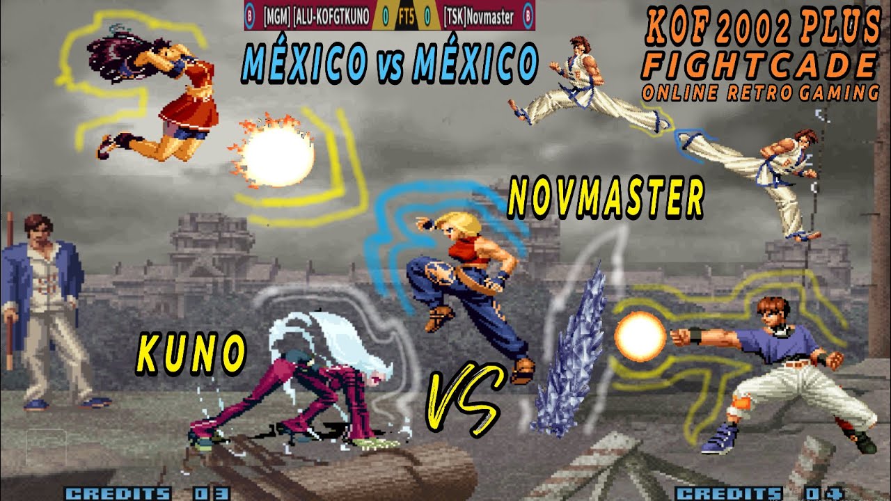 KUNO en un DUELO ÉPICO Contra LA Mejor BLUE MARY de MÉXICO...😲:KOF 2002 PLUS FIGHTCADE Online Retro