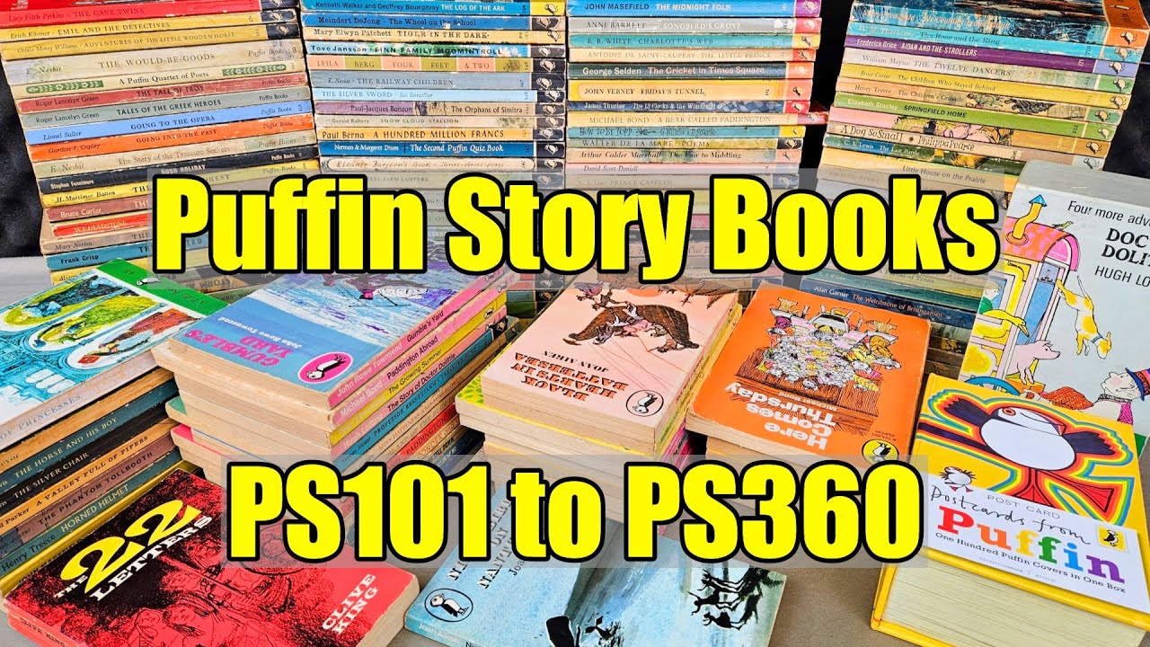Vintage Puffin Paperbacks - Puffin Story Books Series - PS101 to PS380 - Beautiful Books