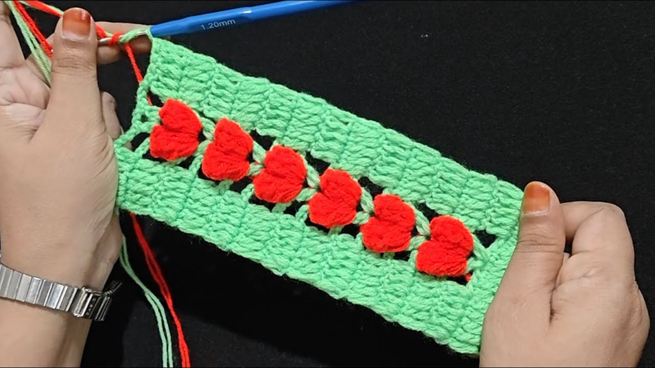 Super👌easy crochet Design | jhalar ki patti 2 color me | dwar gate, toran patti design, get ka parda