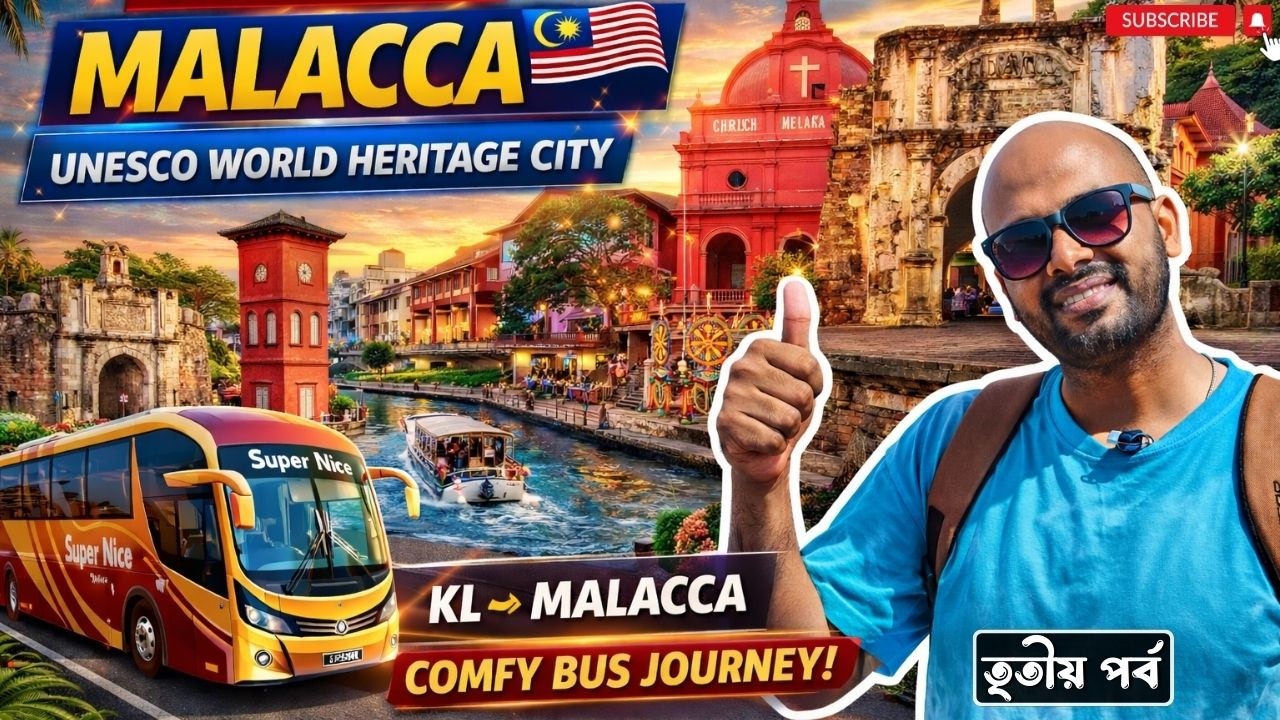 Malaysia Marvels | Ep 3 | Kuala Lumpur to Malacca Day Trip 🇲🇾 | Bus Travel Guide | UNESCO City Walk