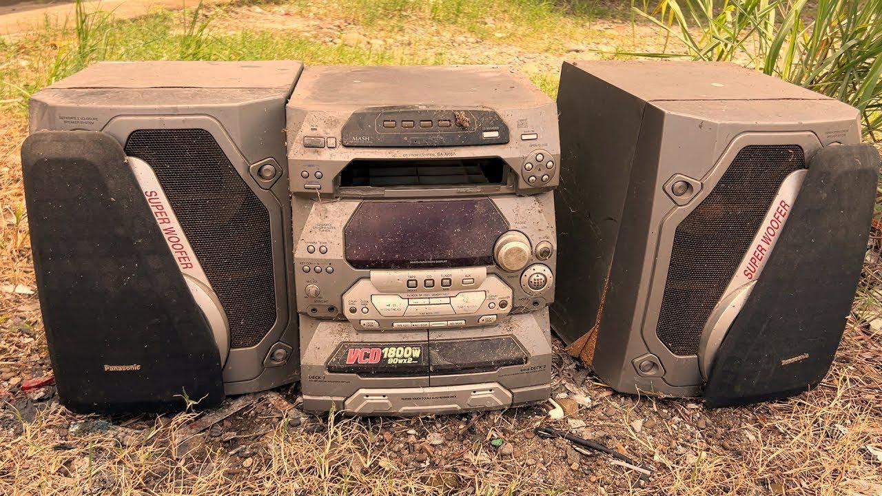 Amazing! Panasonic VCD 5 Disc Cassette Tape Restoration | Bringing Vintage Audio Back to Life