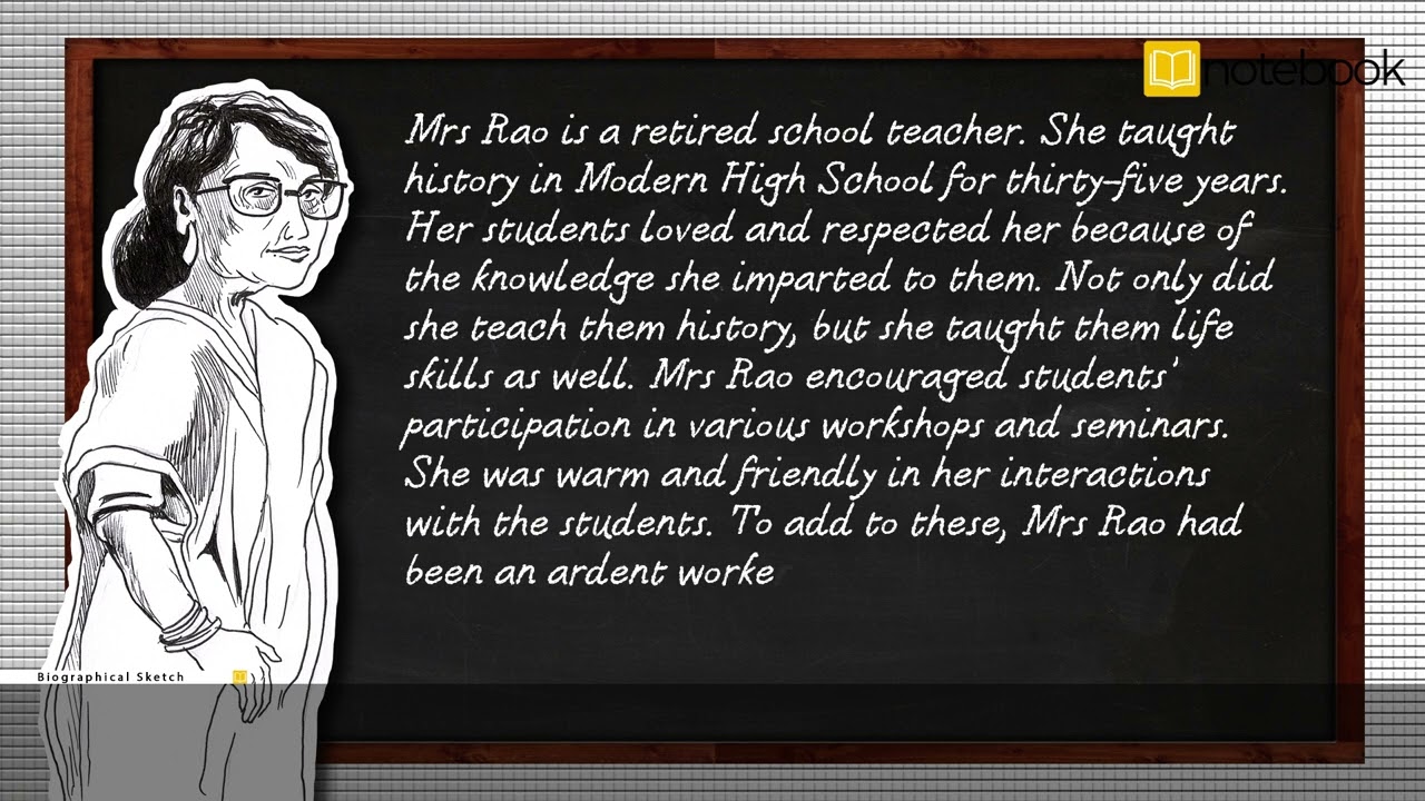 CBSE Class-9 English | Language | Biographical Sketch