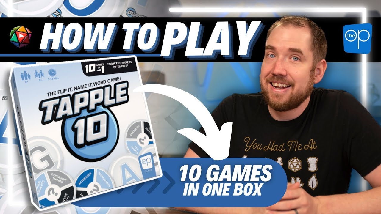 How to Play Tapple 10 - Ten Games in 1 Box! | Board Game Tutorial