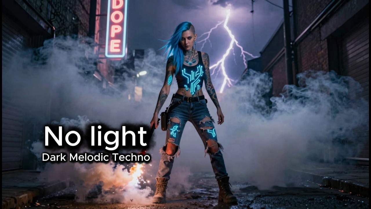No Light | Dark Melodic Techno | Female Vocals | Cyberpunk Energy
