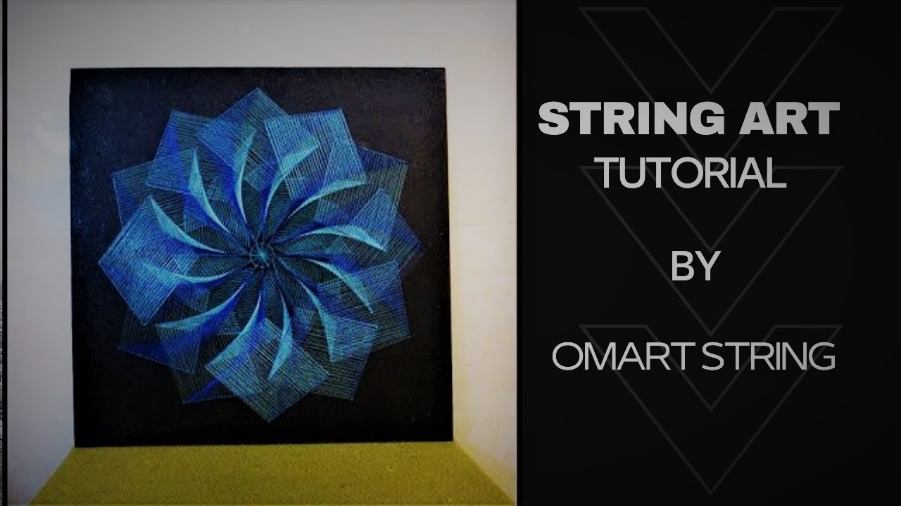 How To Make String Art?Blue mandala/ DIY Tutorial