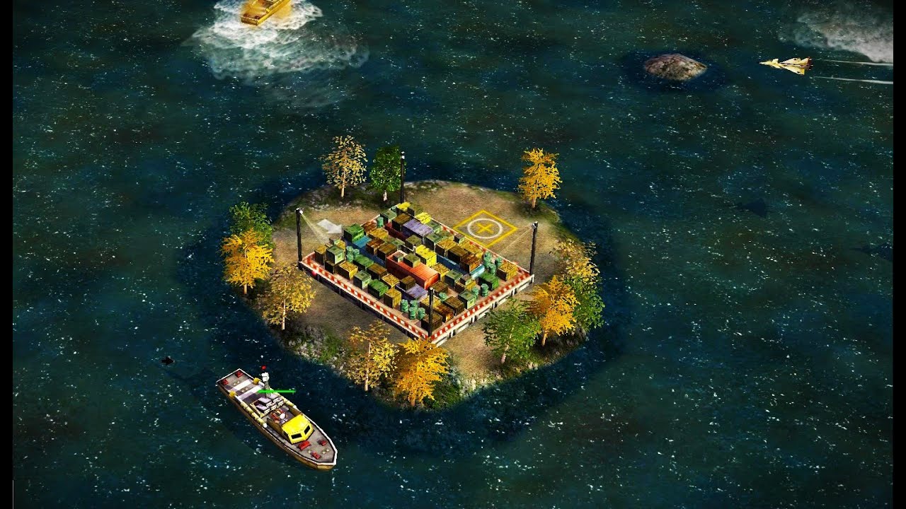 General Kesha Rescues General Alya as Anarchists Prepare a Navy Attack | C&C Generals ZH Mission Map