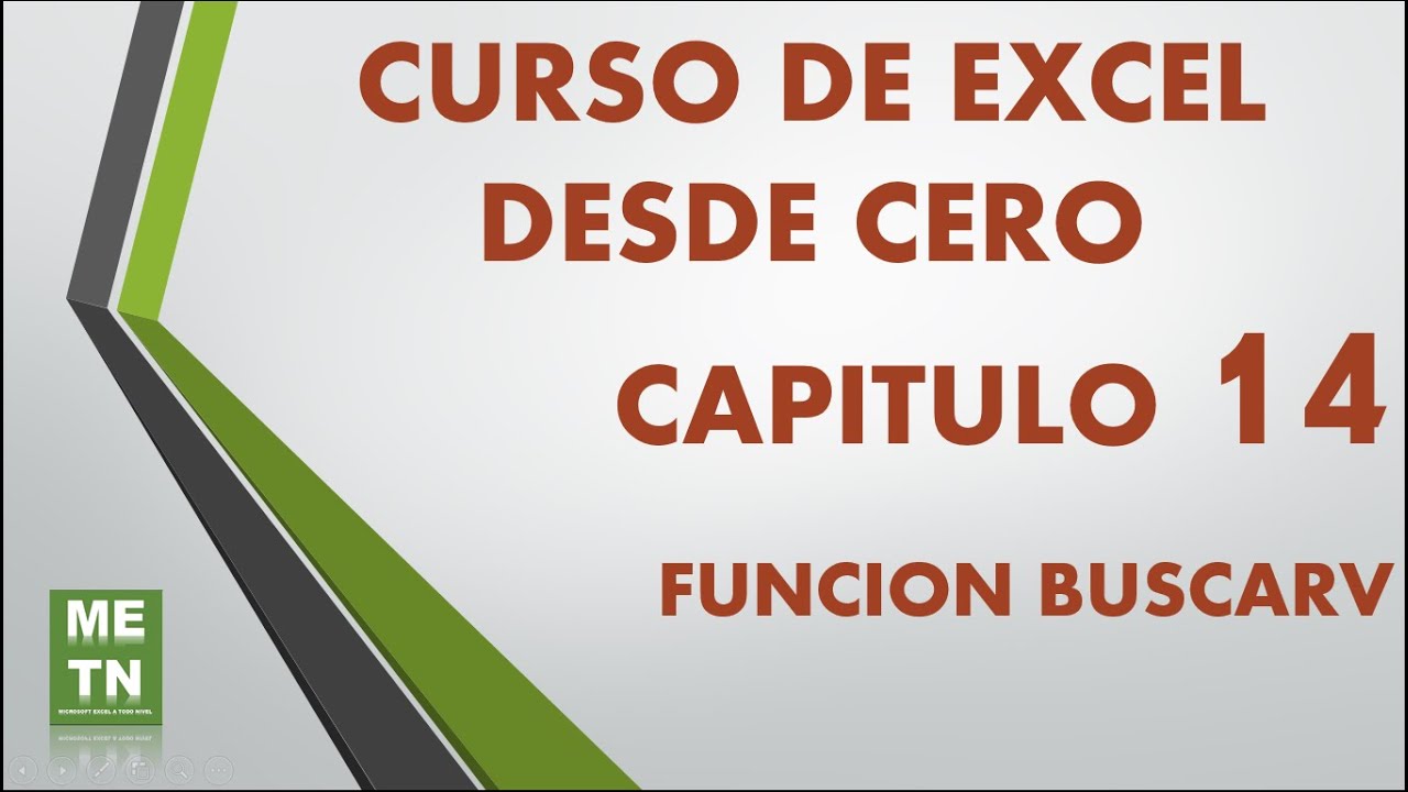 Curso de Excel Básico Capitulo 14 | Función BUSCARV