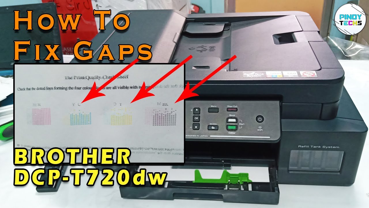 BROTHER DCP-T720DW T520W T820DW | Head Cleaning And Other Possible Solutions | PinoyTechs (Tagalog)