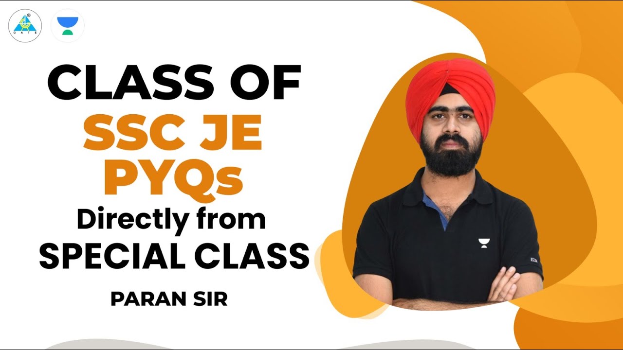 #06 PYQs of  SSC JE and all state AE | Paran Sir #unacademy #sscje #ssc