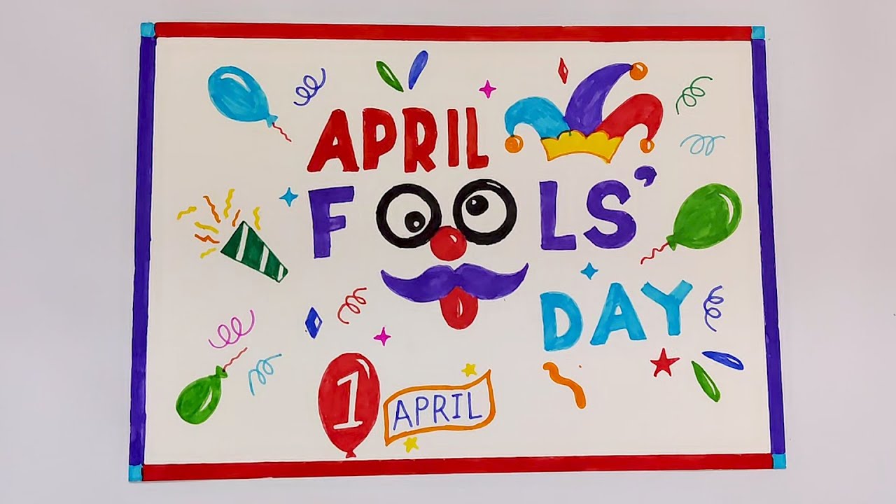 How to make april fool card | April fool day easy drawing