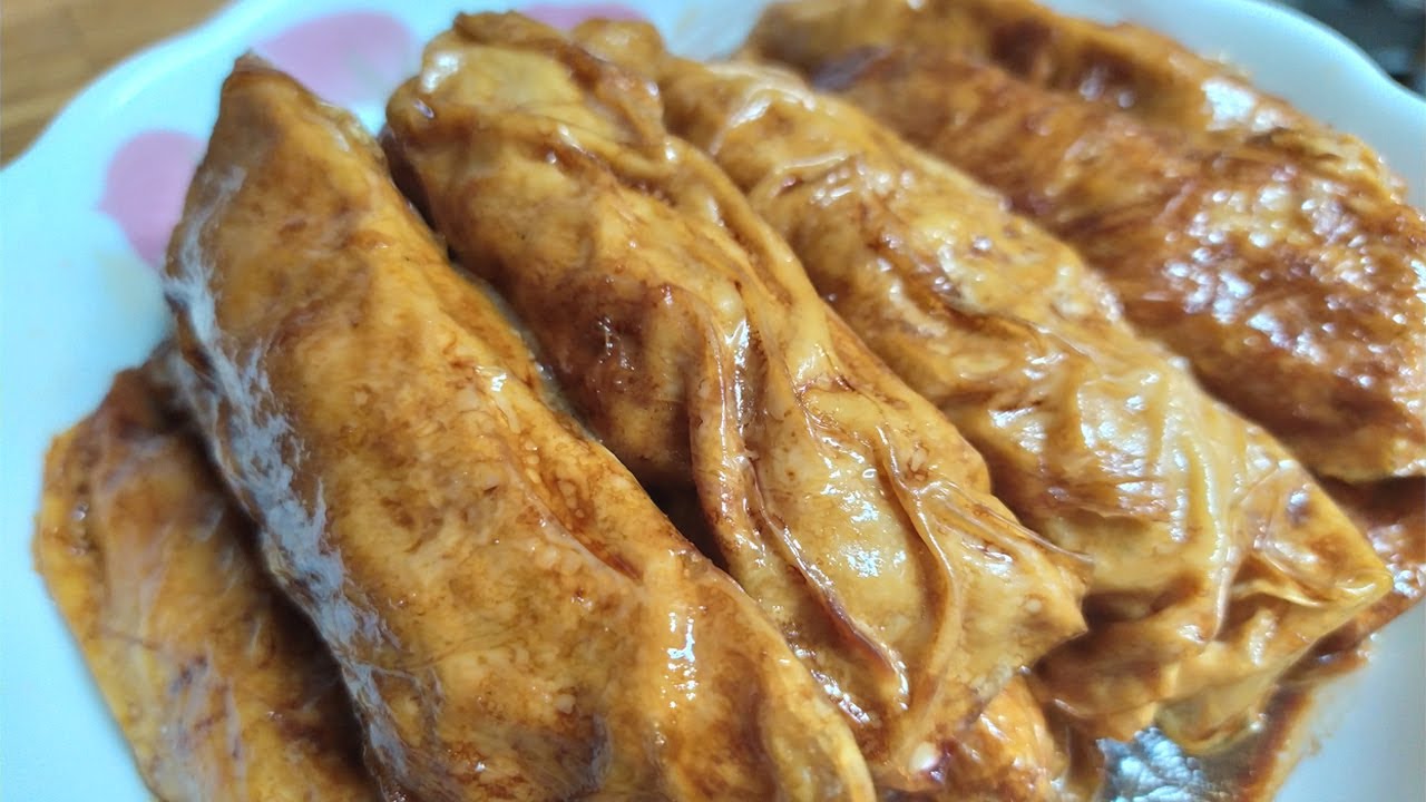 豆腐皮包肉！Pork Wrapped in Tofu Skin!