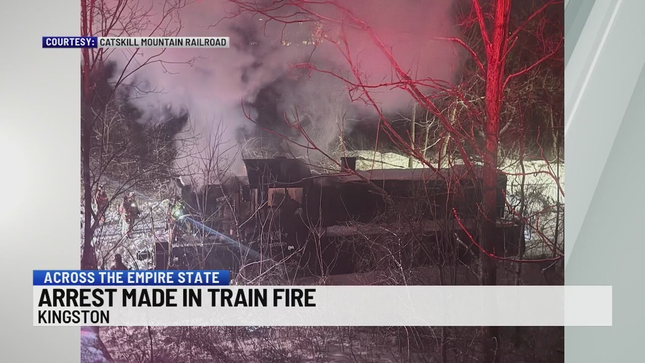 Arrest made in Kingston train fire