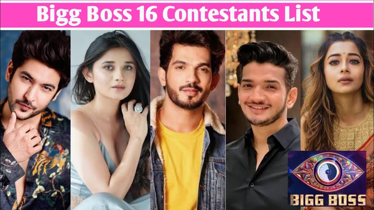 Bigg Boss 16 Contestants List 2022, arjun bijlani, Shivin narang, Munawar faruqui