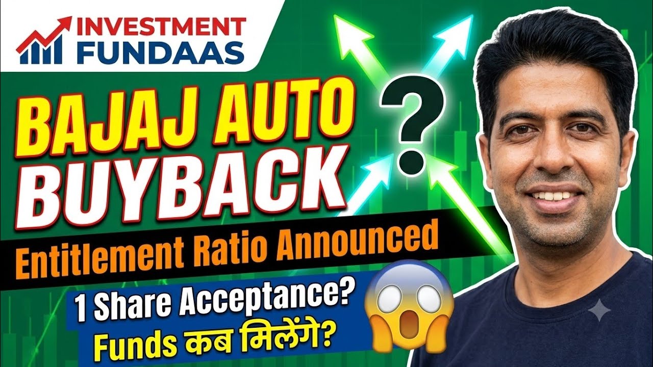 BAJAJ AUTO BUYBACK | Entitlement Ratio Announced😱1 Share Acceptance? When will you receive funds?...