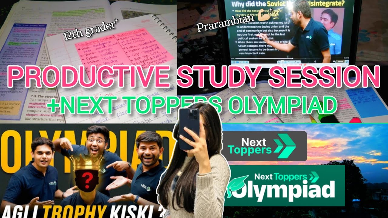 Productive vlog and Next toppers Olympiad 🥳✨ ll Humanities ll 12th grader 🪄💕📚