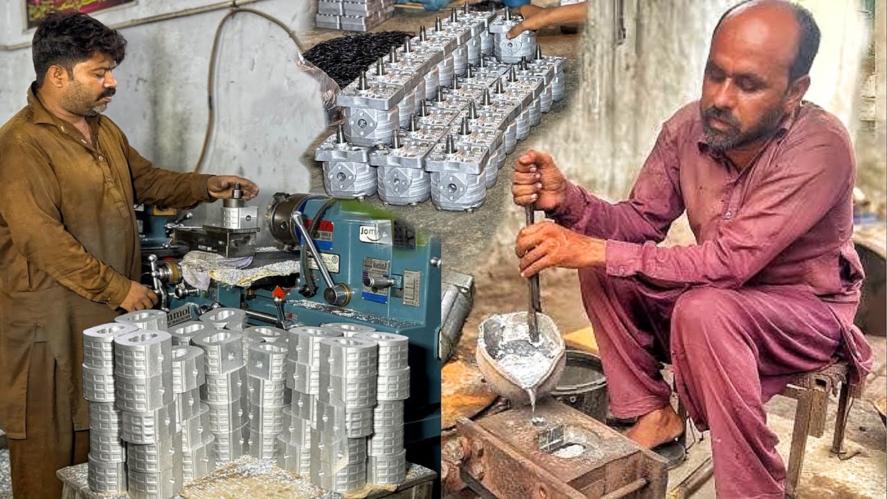 Precision Machining: Manufacturing a Heavy-Duty Tractor Hydraulic Pump from Raw Materials )