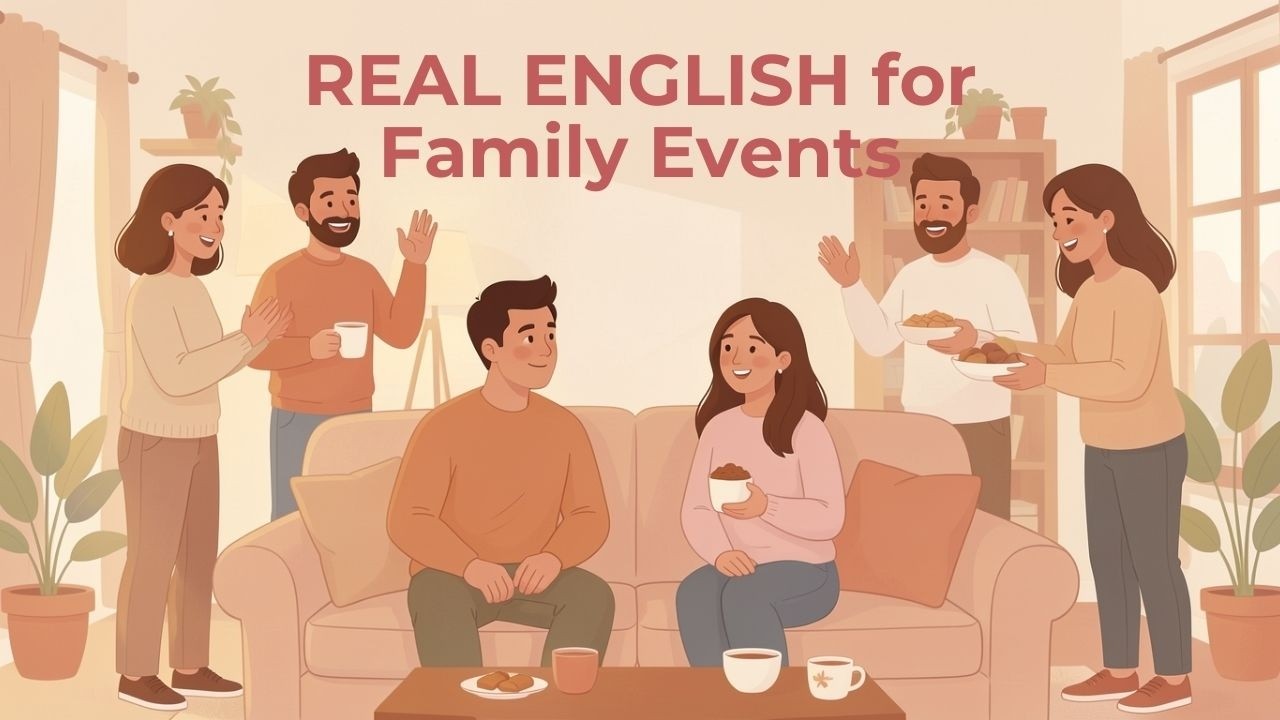English for Family Gatherings Calmly | Real Life Conversation | English Talk Studio