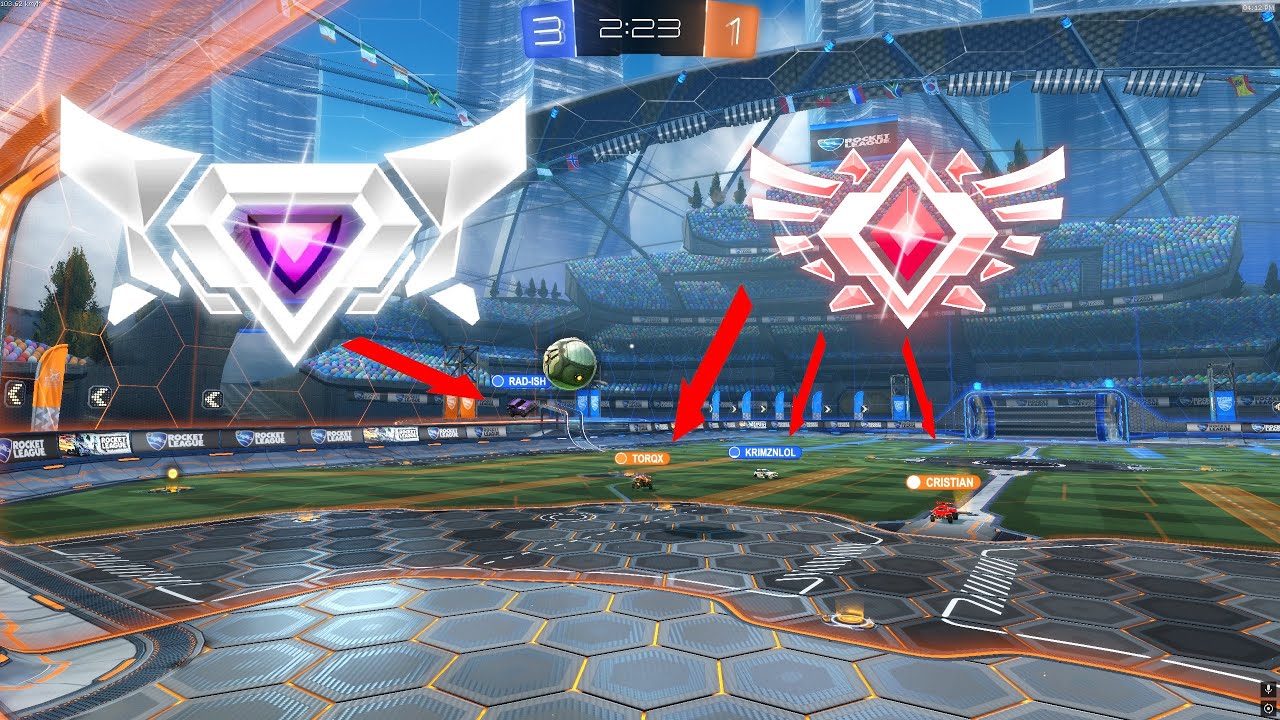 SSL plays 2s in gc 3 *intense 0 sec play* | Rocket League