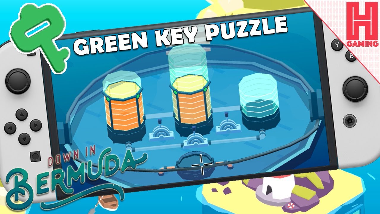 Down In Bermuda - Secret Base Island Green Key Puzzle | Nintendo Switch