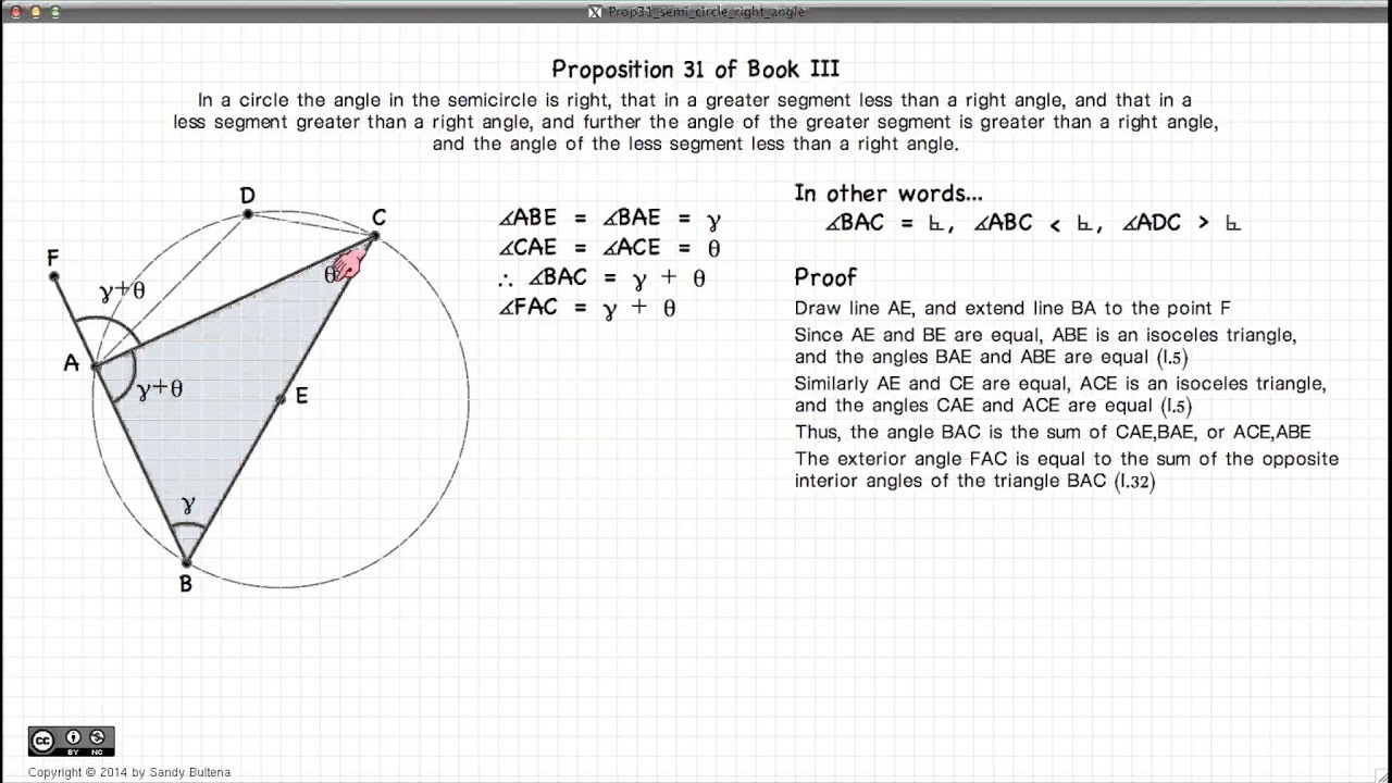 Euclid's Elements Book 3 - Proposition 31