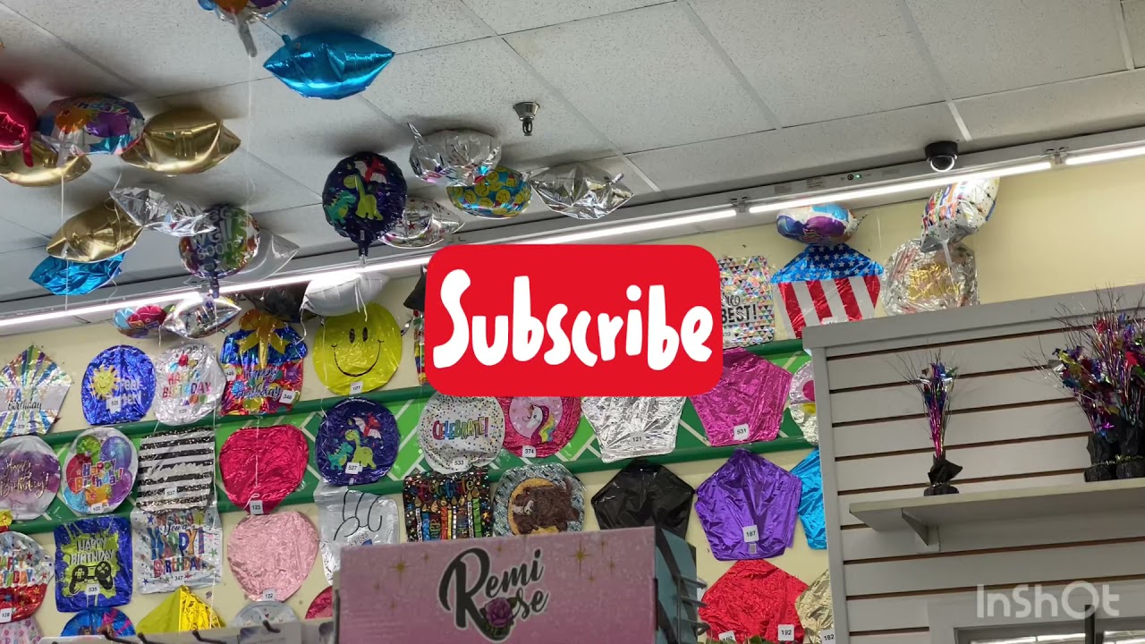 Dollar Tree balloons with chart ❤️🎈🎈🎈