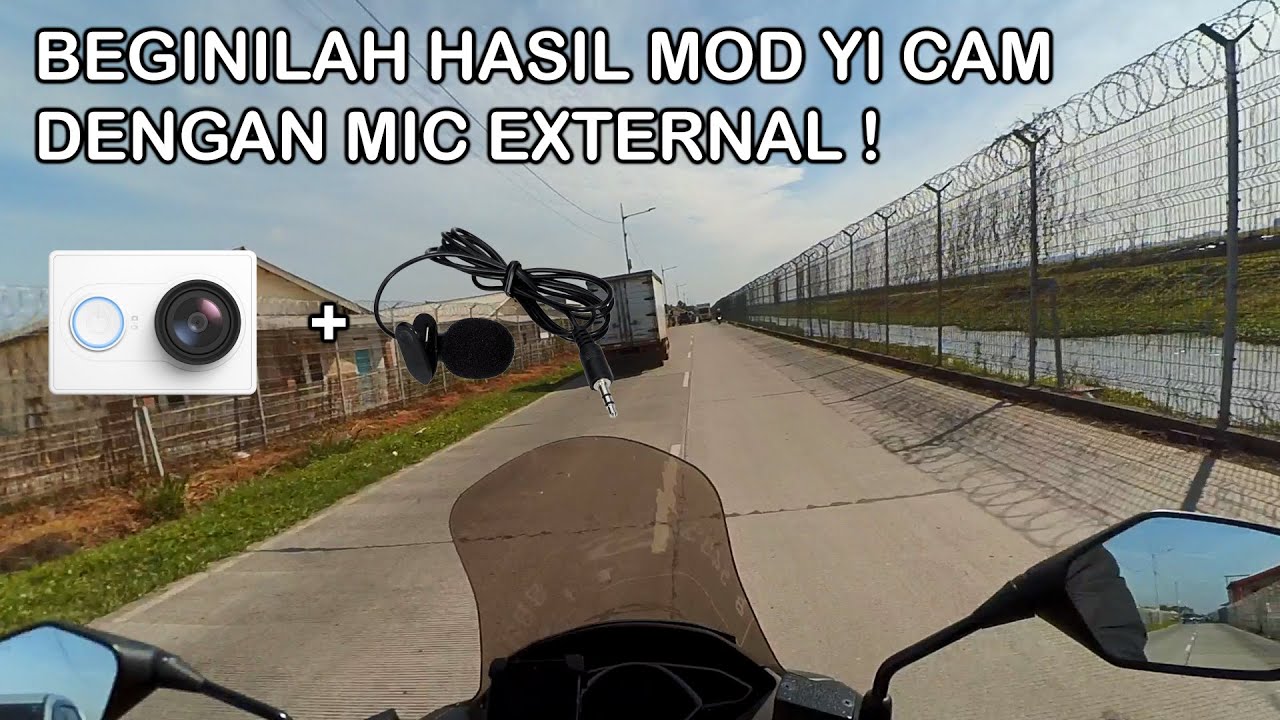 Test Mod Yi Cam + Mic | Riding Lewat Parimeter Utara Bandara Soekarno-Hatta ! | #1