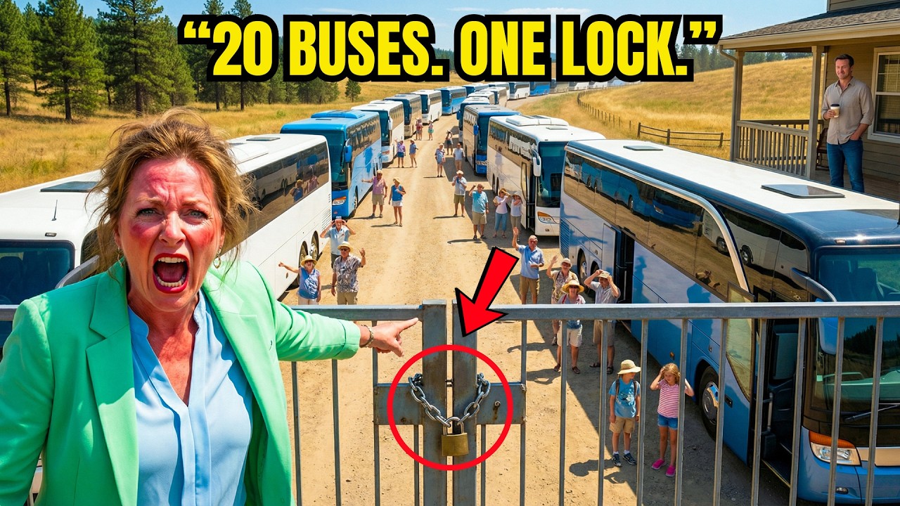 HOA Karen Sent 20 Tour Buses to My Private Land — I Locked the Gate and Let Them Scream for Hours