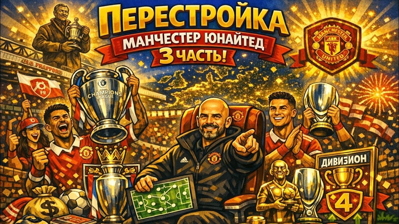Перестройка Манчестер Юнайтед на 5 сезонов 3 часть | этот год будет лучшим для Манчестер наверное