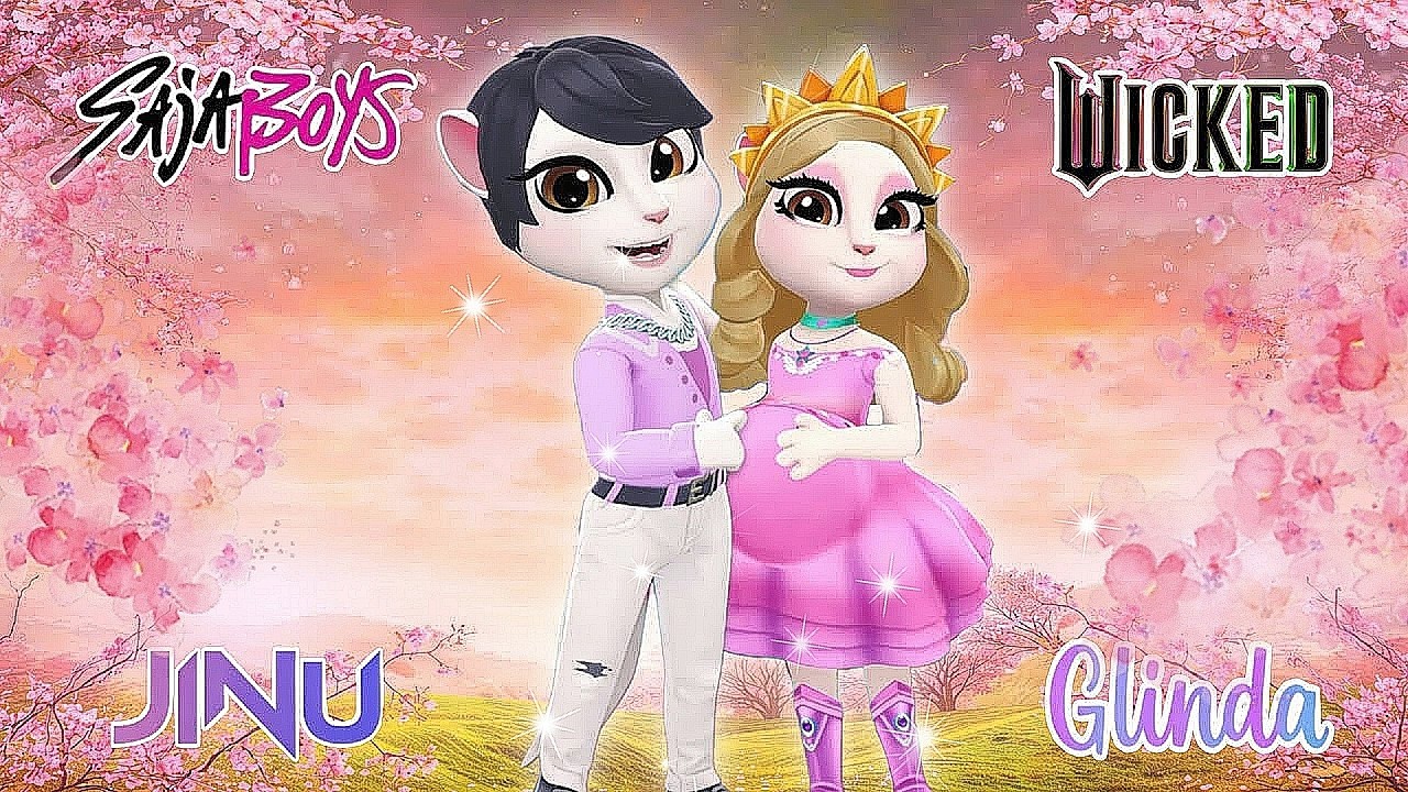 💖✨ My Talking Angela'm 2 😻  Glinda with Jinu | New Update 😘💋  Cosplay Makeover ✨ →