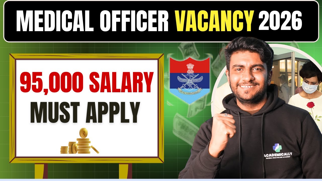 Medical Officer Vacancy 2026 | ₹95,000 Salary | ECHS Medical officer Vacancy 2026 | Full Details