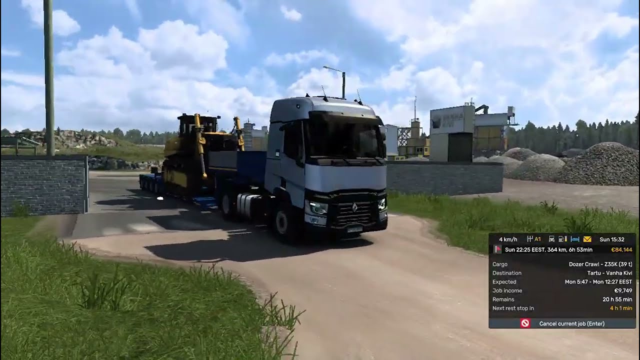 ETS 2 20102025 Gameplay_Transporting Crawler Dozer
