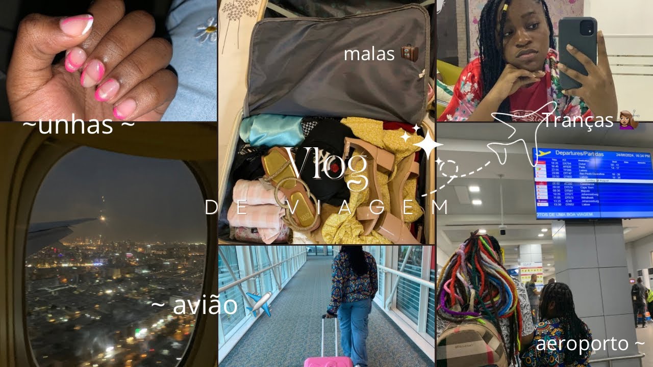 Vlog de viagem pra portugal✈️( arrumando a mala,tranças…)