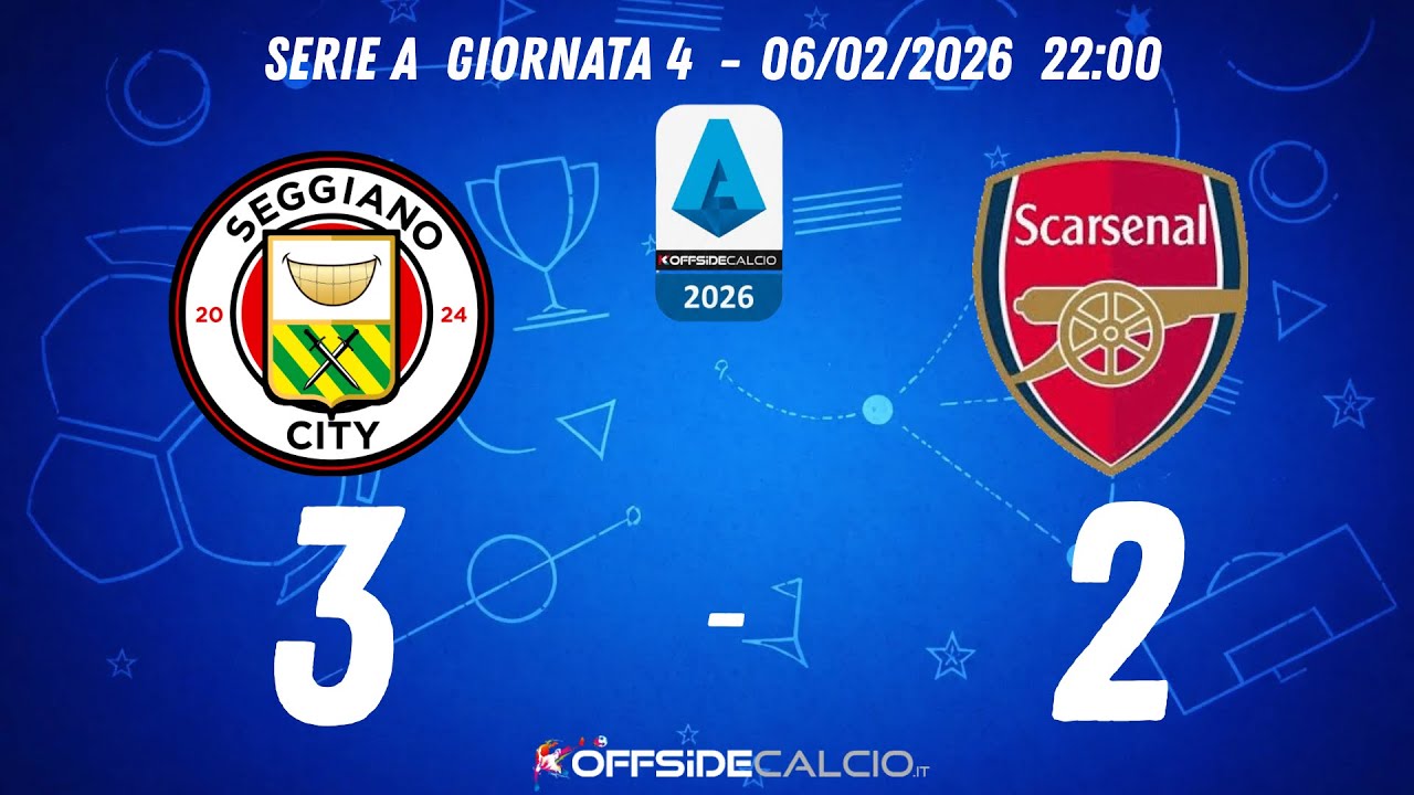 SEGGIANO CITY vs SCARSENAL | Serie A Giornata 4