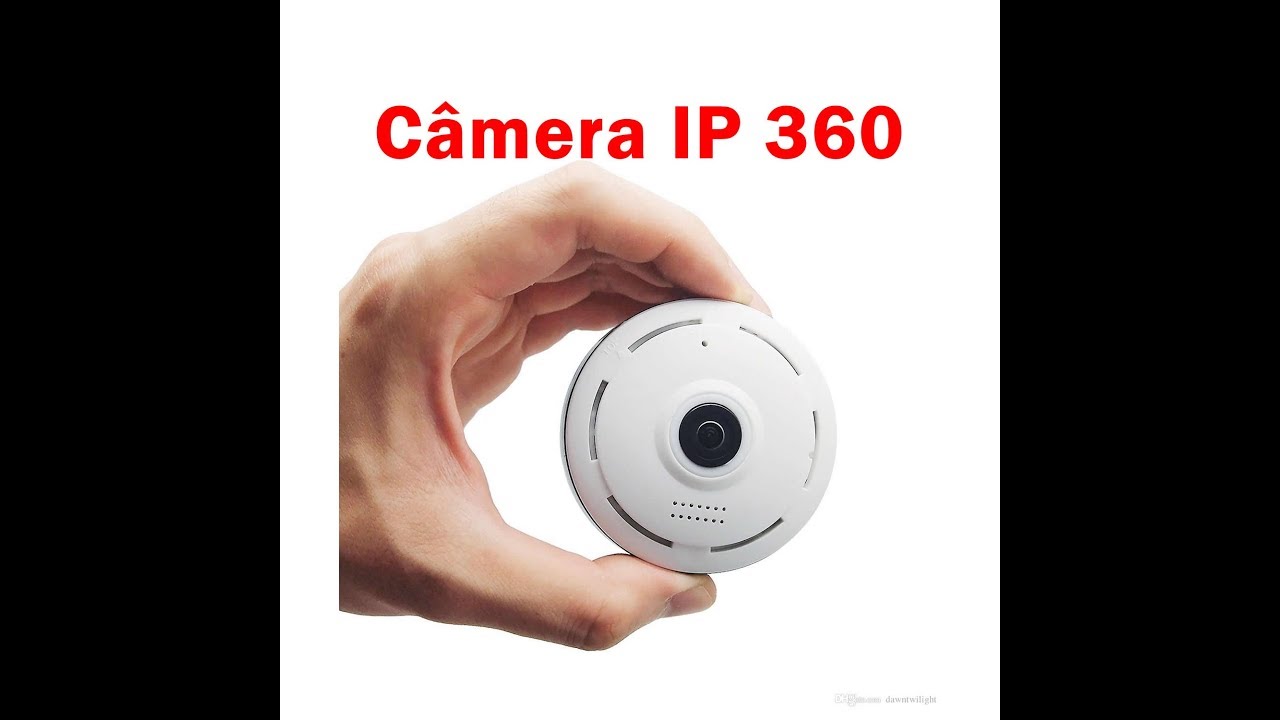 Câmera IP Wifi 360 Panoramica P2P Acesso Remoto Celular Verde V380 TioChicoShop