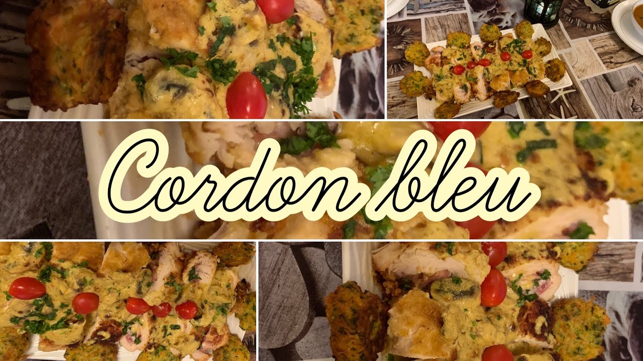 Recette cordon bleu et beignets de légumes - وصفة جاج كوردون بلو و فطائر الخضر
