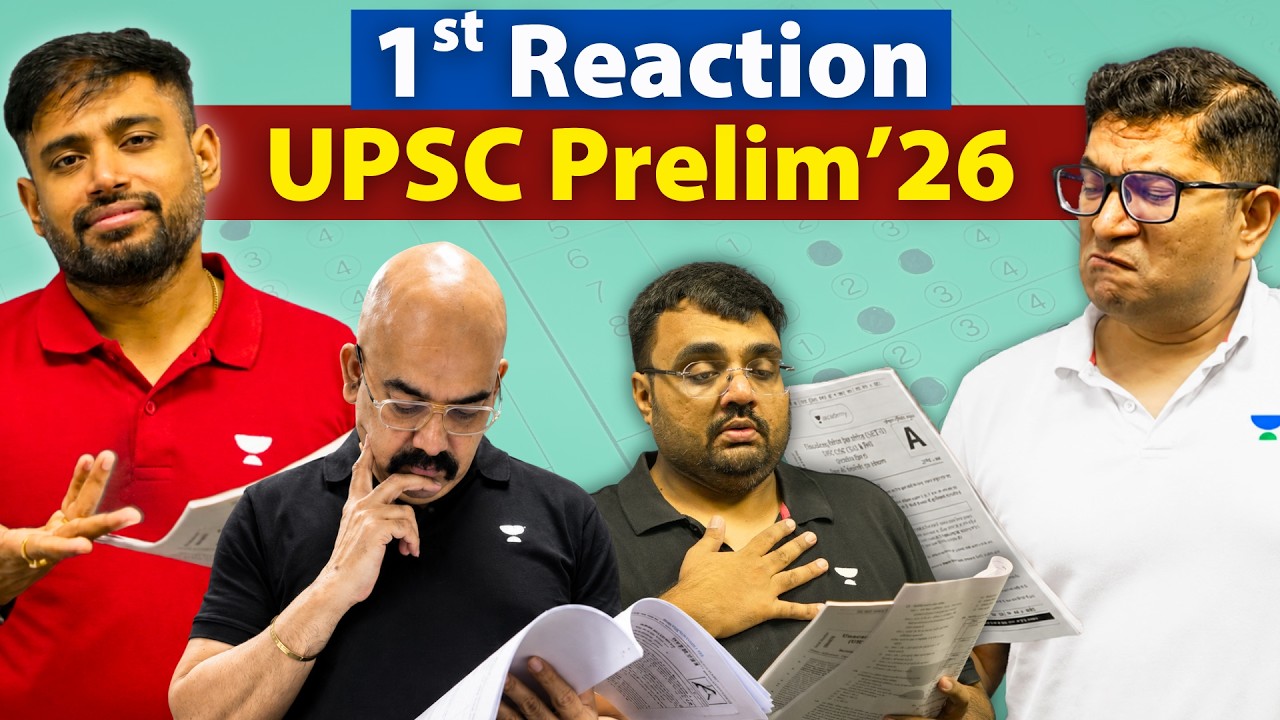 UPSC Prelims 2026 FIRST REVIEW & REACTION, Paper Analysis & Expected Cut-off | UPSC CSE 2026