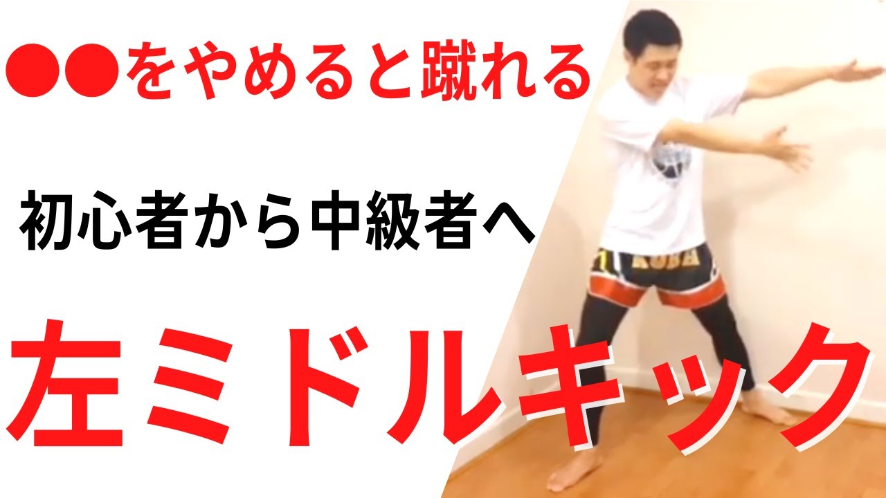 左ミドルキックの蹴り方 完全ロードマップ ～初心者から中級者へ～