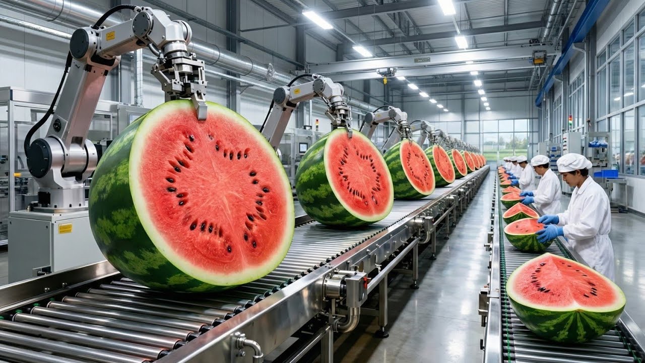 Modern Watermelon Processing Factory From Fresh Harvest to Delightful Desserts Full Production Line