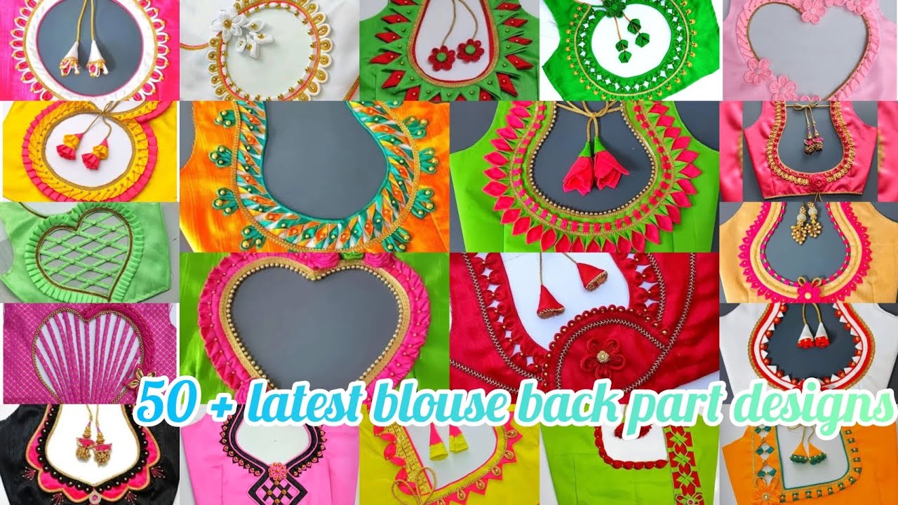 2025 Beautiful trending blouse back part design 50 models designs, 💞💞💞💞💓💓💓💓💓
