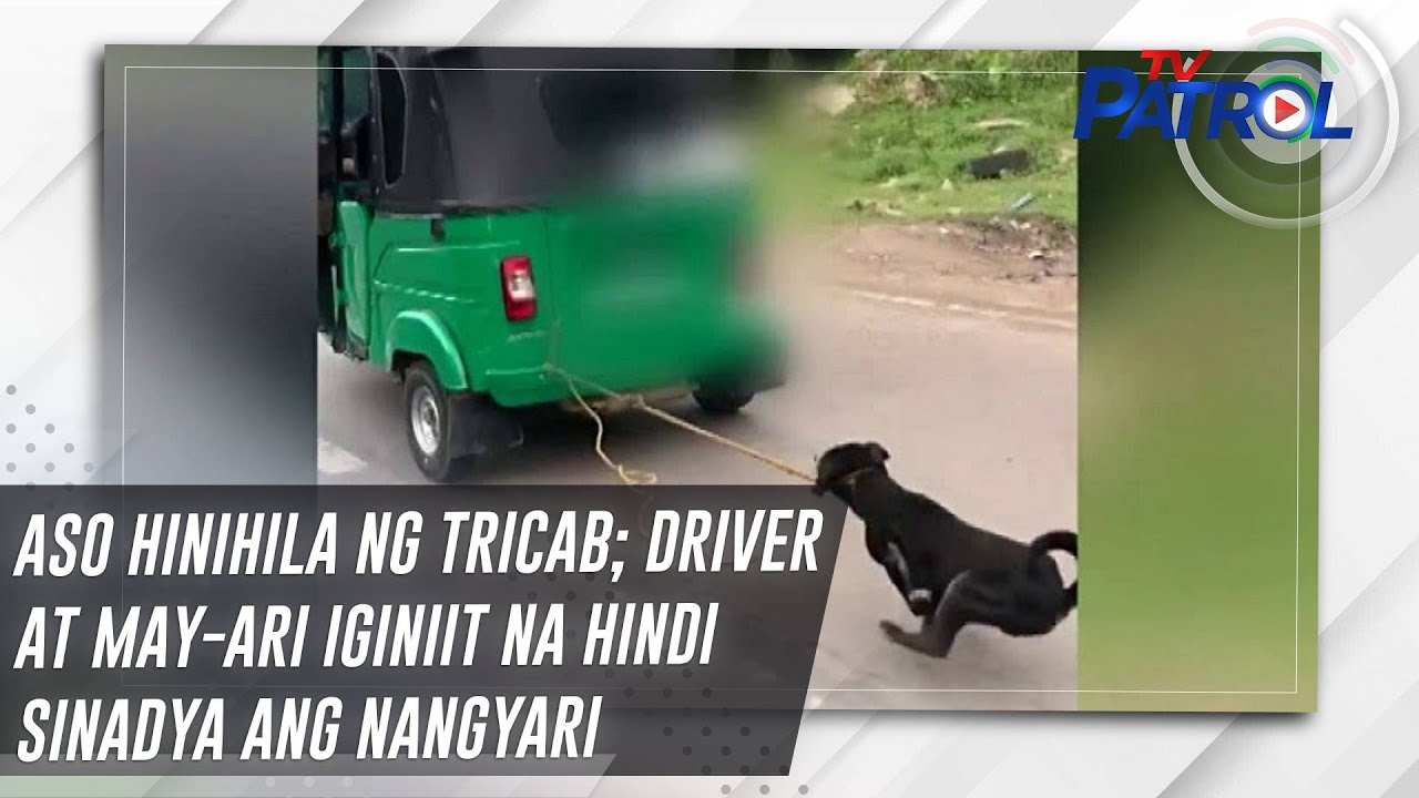 Aso hinihila ng tricab; driver at may-ari iginiit na hindi sinadya ang nangyari | TV Patrol