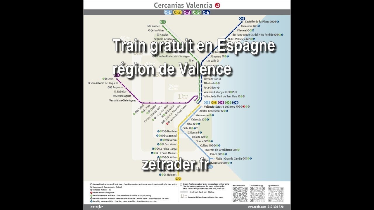 Train gratuit en Espagne r&eacute;gion Valence : comment &ccedil;a marche explication &eacute;tape par &eacute;tape