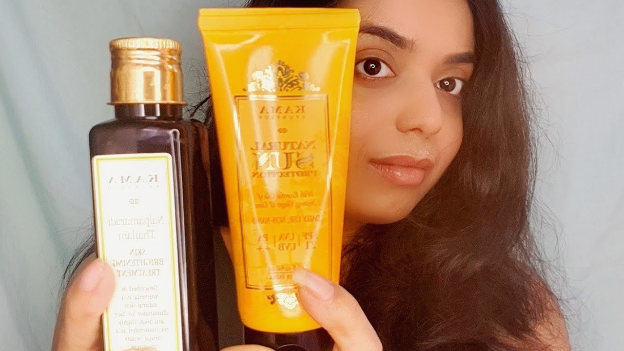 Review on the natural sun protection + Nalpamaradi Thailam skin brightening treatment| Kama Ayurveda