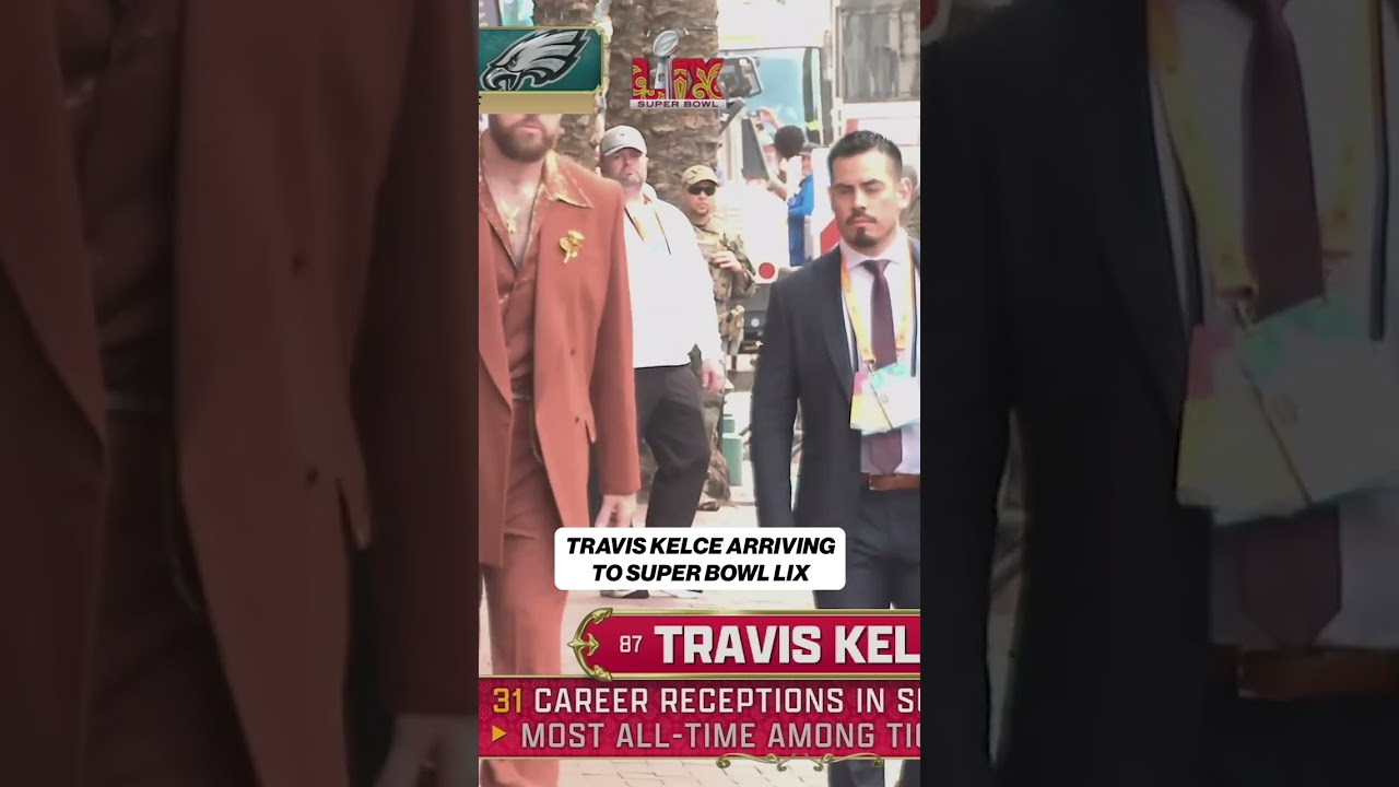 Travis Kelce's fit is 🔥 #nfl #football #superbowl #chiefs #fashion #taylorswift