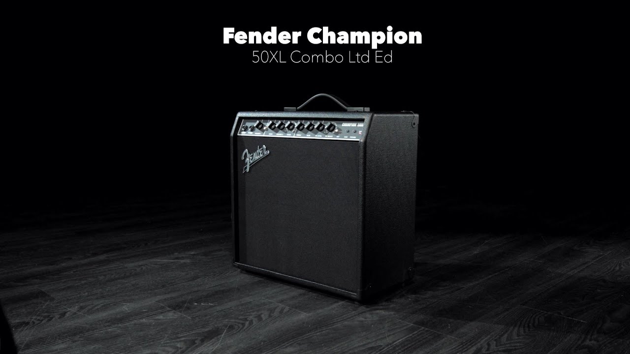 Fender Champion 50XL Combo Ltd Ed, Black | Gear4music demo