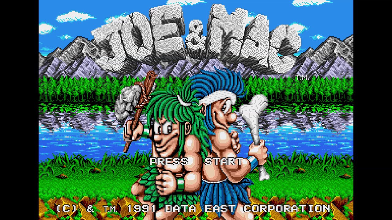 Joe & Mac: Caveman Ninja (ジョーとマック 戦え原始人). [Mega Drive]. 1CC. HARD. 60Fps.