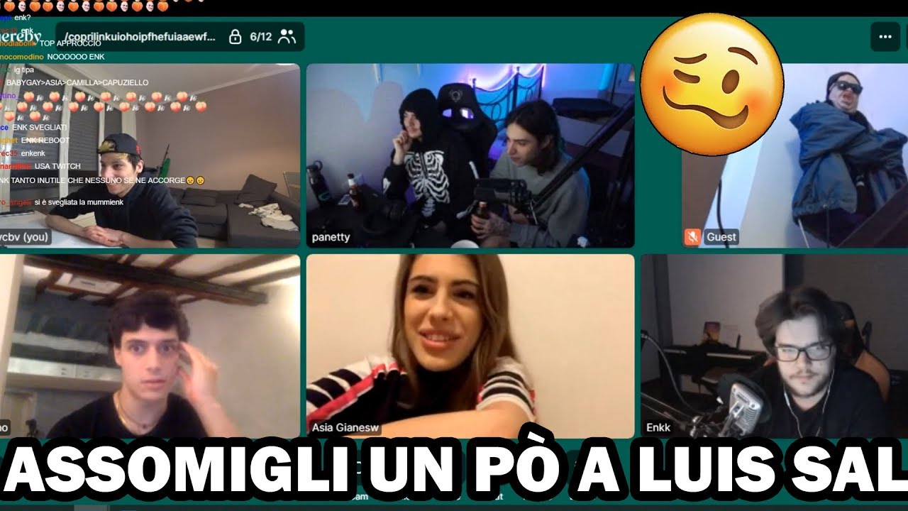 LUIS CONFONDE ASIA GIANESE IN LIVE DA HOMYATOL CON PANETTY ENK E DIEGO NASKA