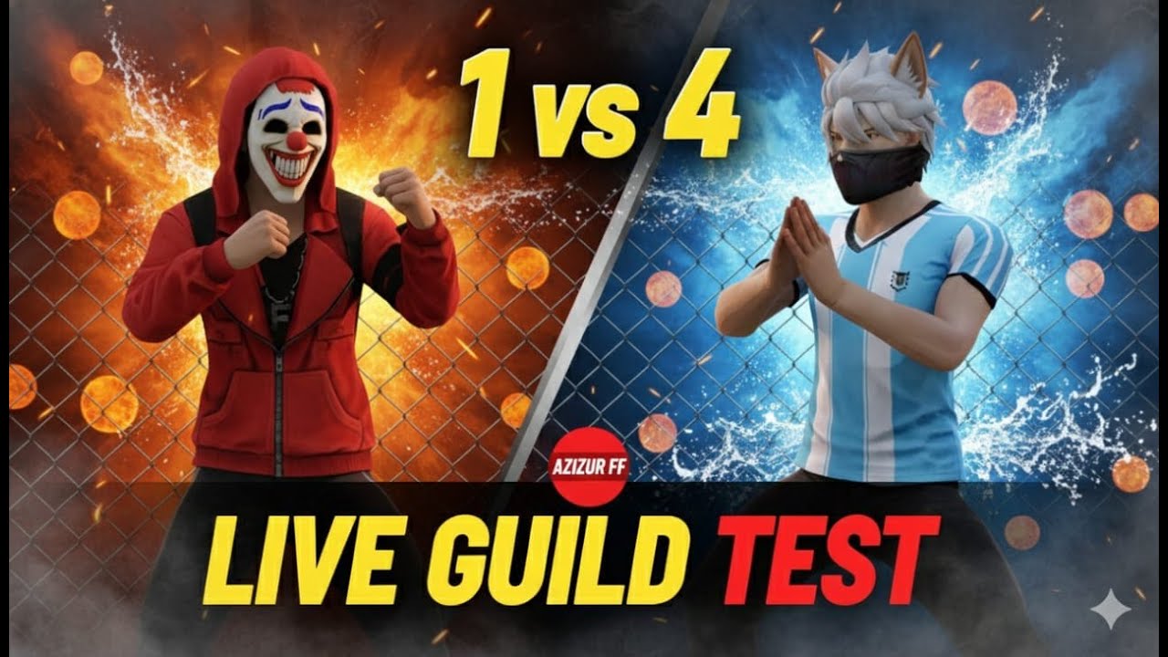1 VS 4 Live 💀 Guild Test 😱 | MUNNA BOSS YT🥶