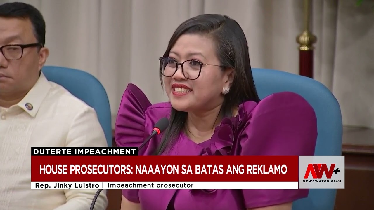 House prosecutors: Paglilitis tuloy na | NewsWatch Reports
