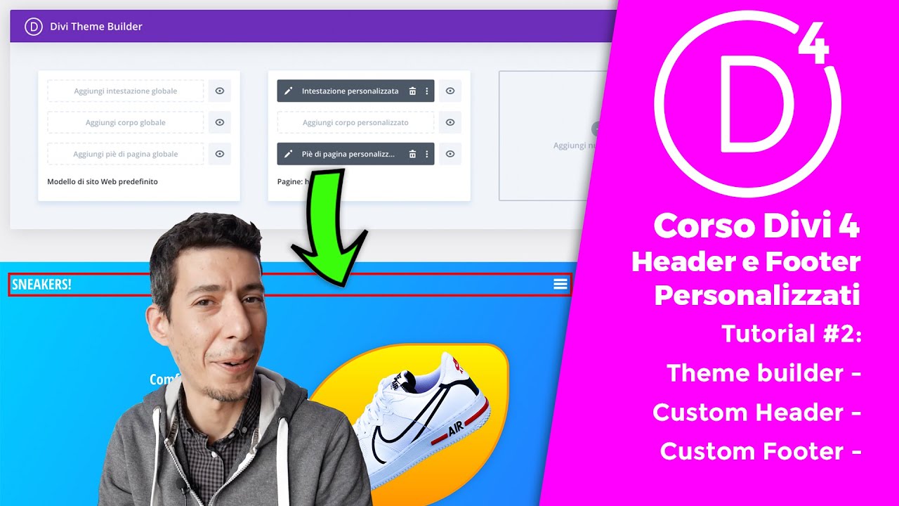 Tutorial Divi 4 - Lezione 2: Menu a schermo intero con il Generatore di Temi
