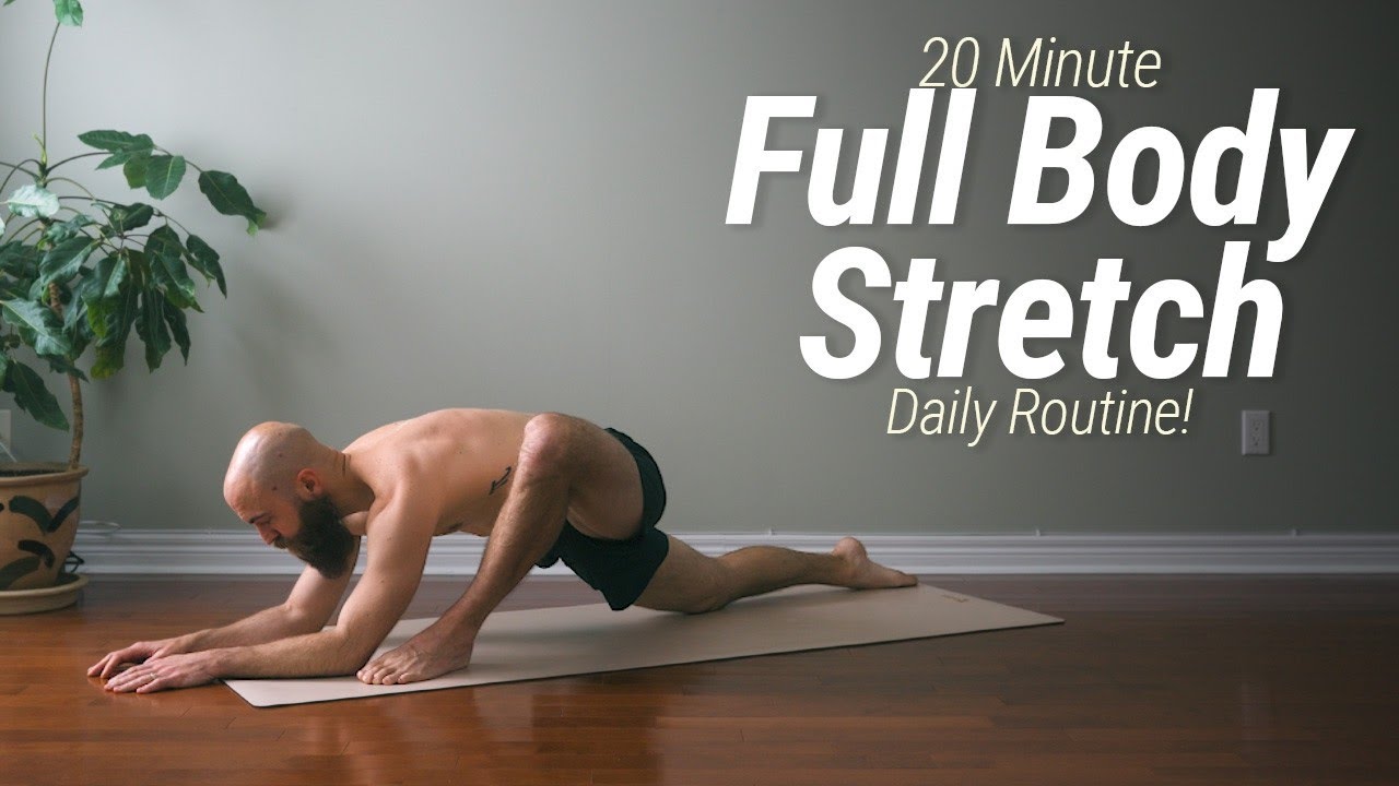 20 Minute Daily Stretch Routine | Full Body, No Talking, Follow Along